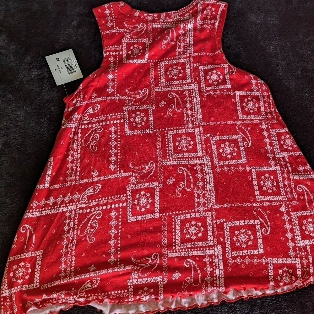 Girls Red Tank L - Picture 3 of 4